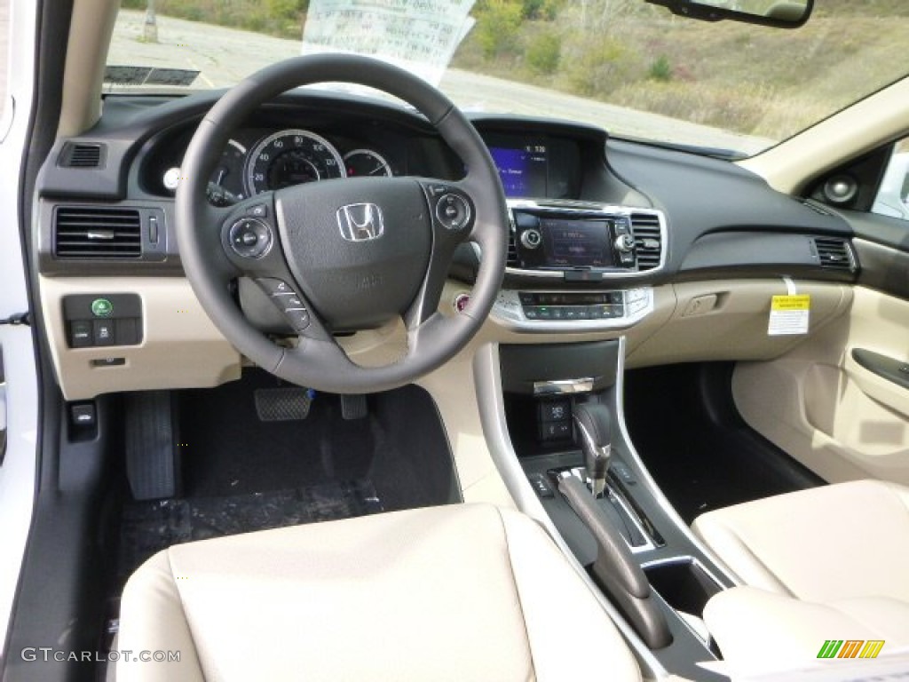 Ivory Interior 2014 Honda Accord EX-L Sedan Photo #87258000