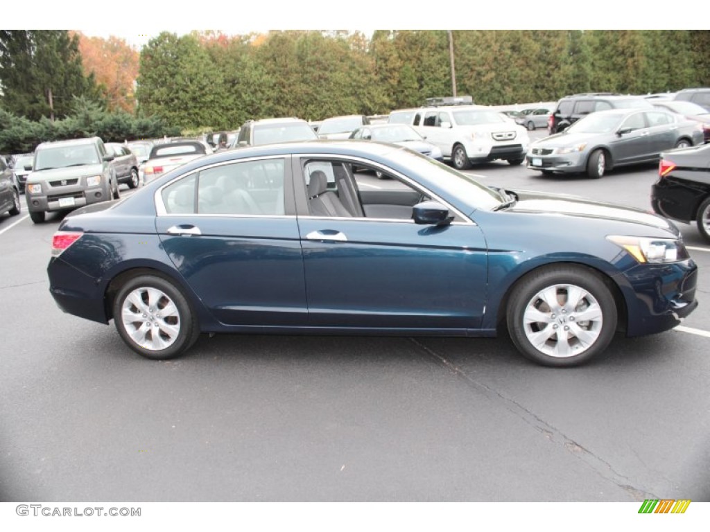 2010 Accord EX-L V6 Sedan - Royal Blue Pearl / Gray photo #4