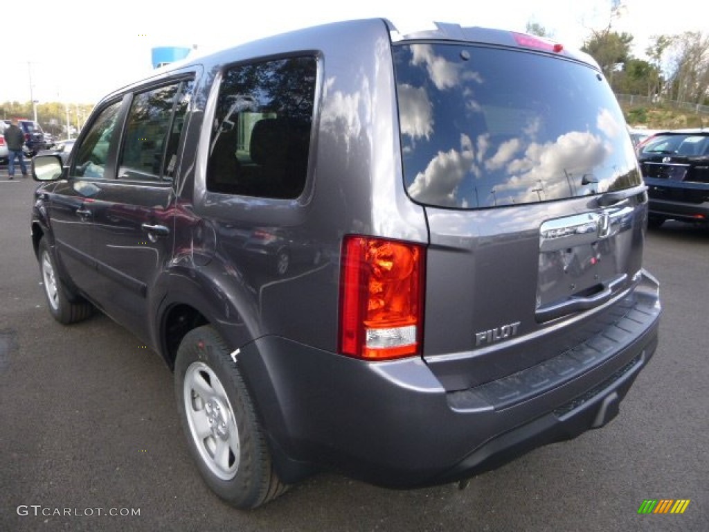 2014 Pilot LX 4WD - Modern Steel Metallic / Gray photo #5