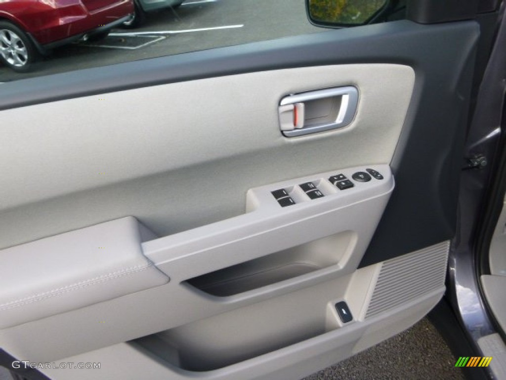 2014 Pilot LX 4WD - Modern Steel Metallic / Gray photo #15