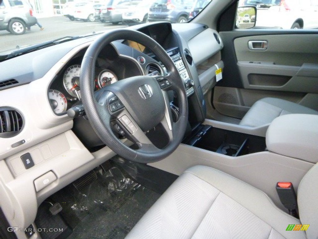 2014 Pilot LX 4WD - Modern Steel Metallic / Gray photo #16