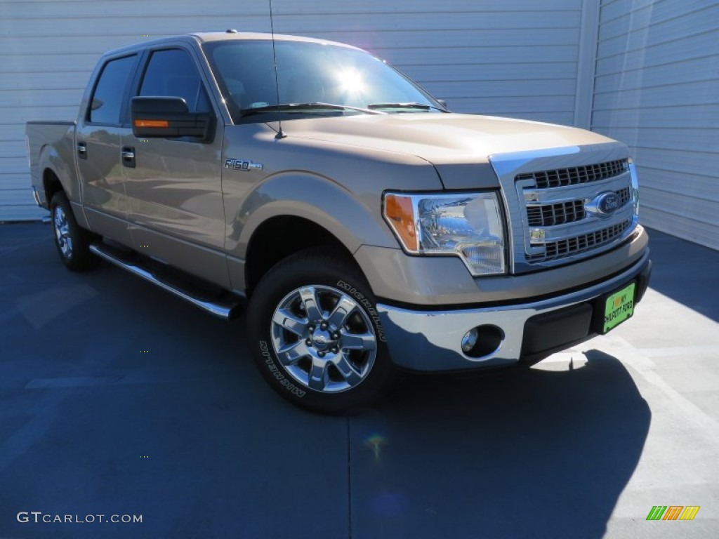 2013 F150 XLT SuperCrew - Pale Adobe Metallic / Adobe photo #1