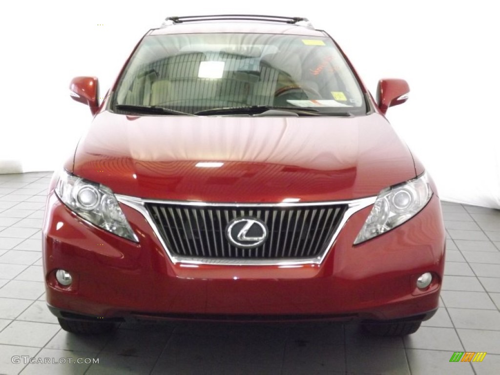 2011 RX 350 - Matador Red Mica / Parchment photo #2