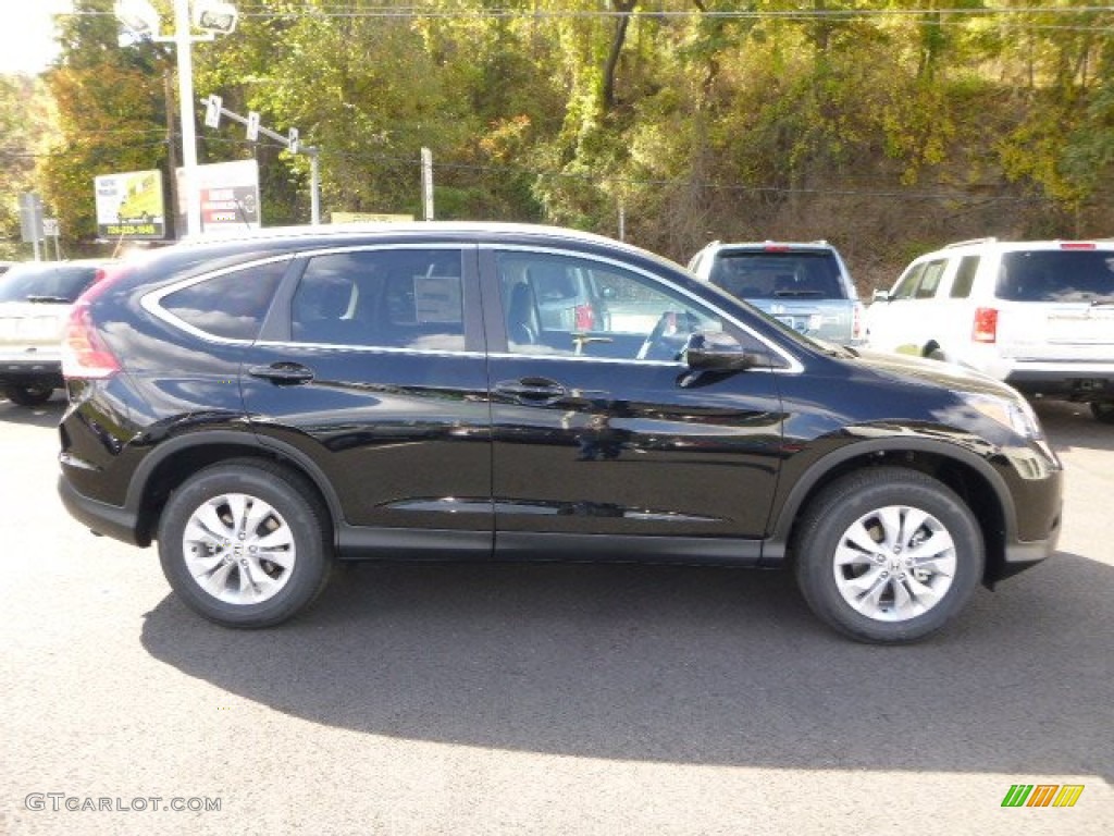 2014 CR-V EX-L AWD - Crystal Black Pearl / Black photo #2