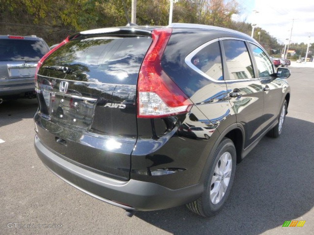 2014 CR-V EX-L AWD - Crystal Black Pearl / Black photo #3