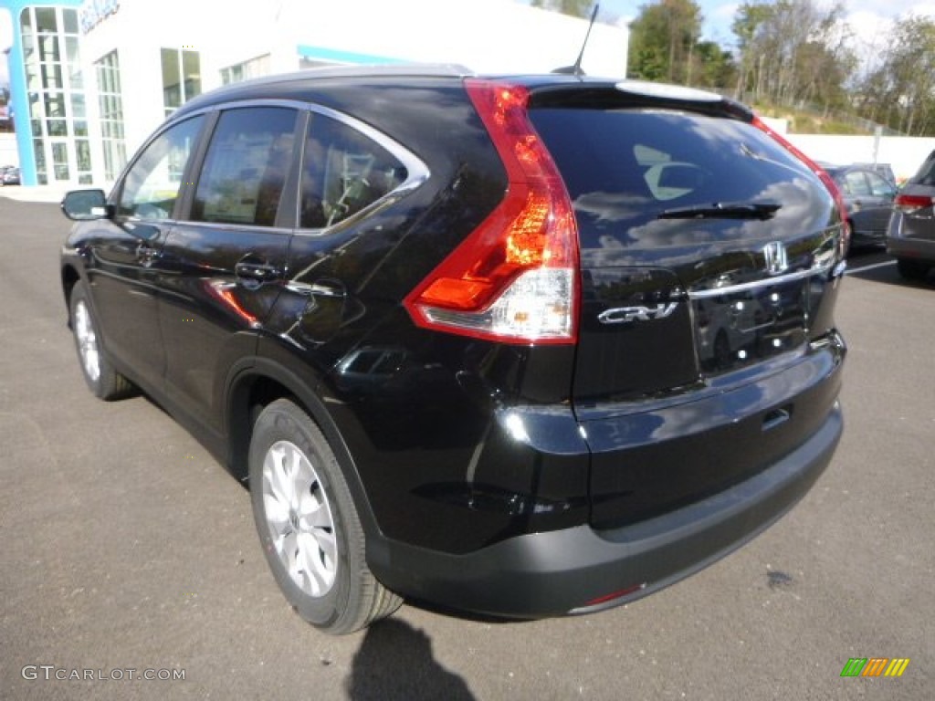 2014 CR-V EX-L AWD - Crystal Black Pearl / Black photo #5