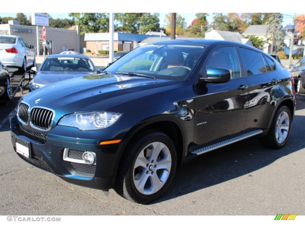2013 X6 xDrive35i - Midnight Blue Metallic / Saddle Brown photo #7