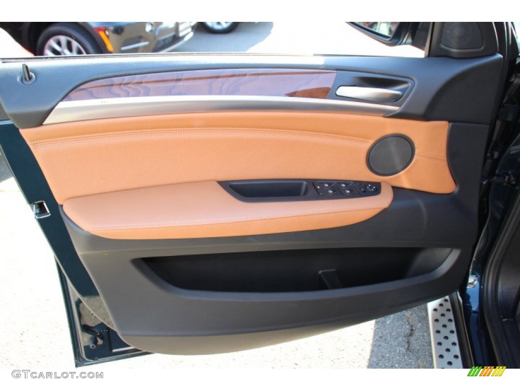 2013 X6 xDrive35i - Midnight Blue Metallic / Saddle Brown photo #9
