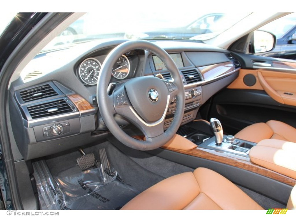 2013 X6 xDrive35i - Midnight Blue Metallic / Saddle Brown photo #10