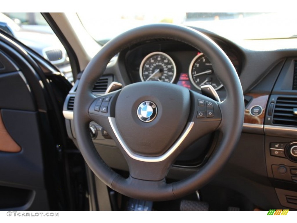 2013 X6 xDrive35i - Midnight Blue Metallic / Saddle Brown photo #16