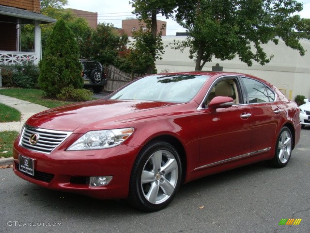 2010 LS 460 - Matador Red Mica / Cashmere photo #1