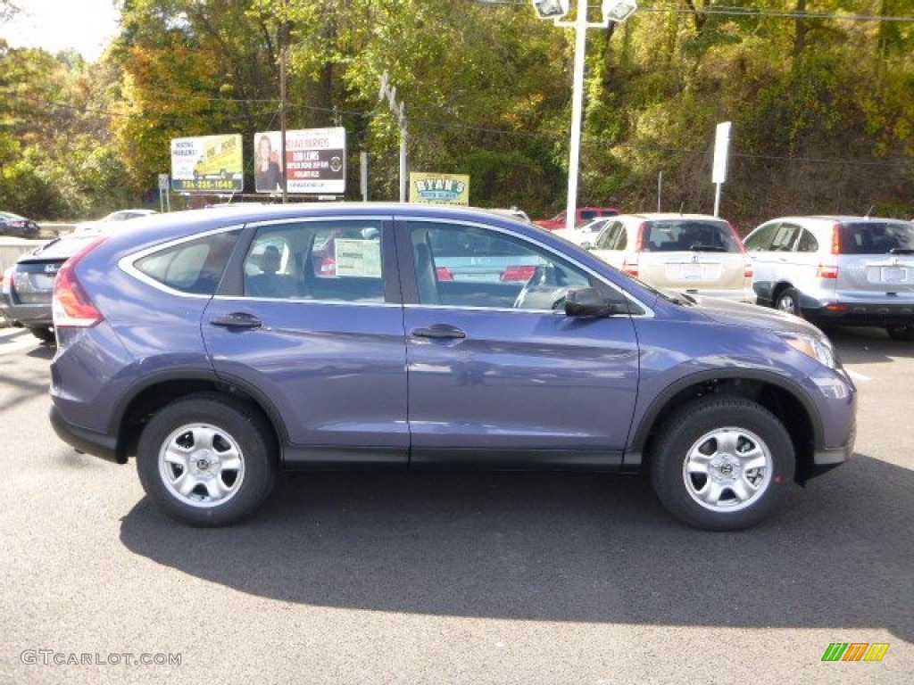 2014 CR-V LX AWD - Twilight Blue Metallic / Gray photo #2