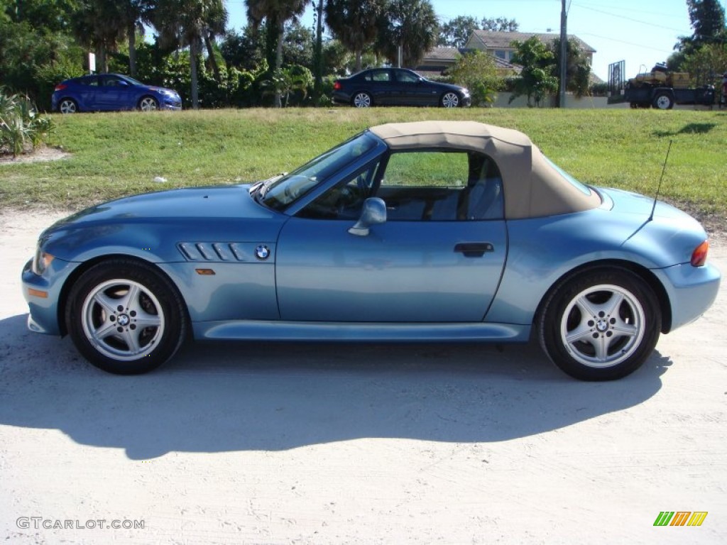 1999 Z3 2.3 Roadster - Atlanta Blue Metallic / Beige photo #32