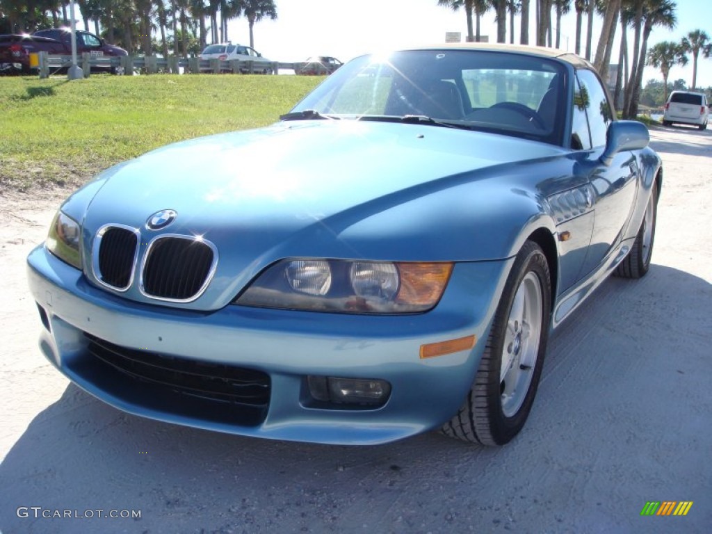 1999 Z3 2.3 Roadster - Atlanta Blue Metallic / Beige photo #33