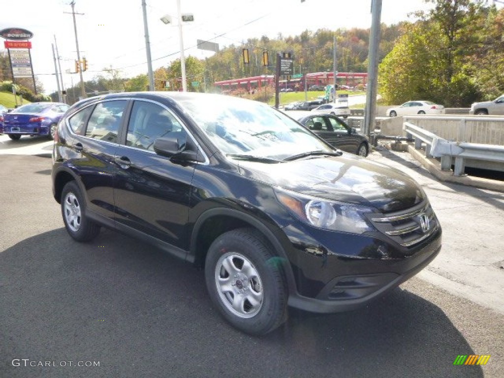 2014 CR-V LX AWD - Crystal Black Pearl / Black photo #1