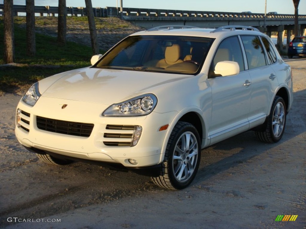 2008 Cayenne S - Sand White / Havanna/Sand Beige photo #3