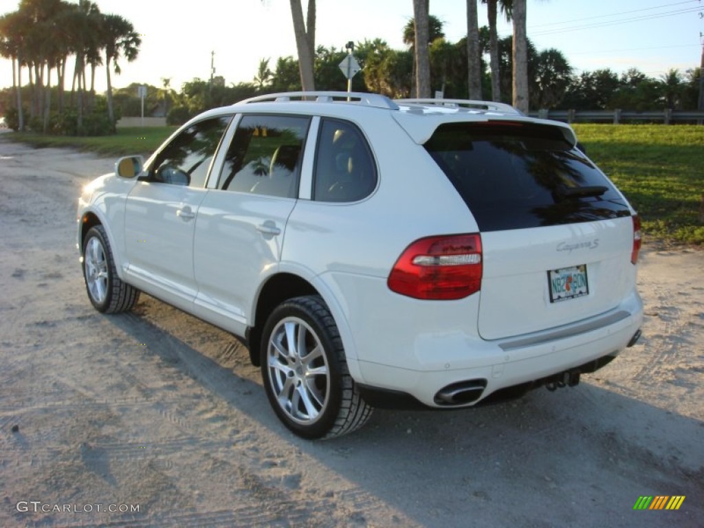 2008 Cayenne S - Sand White / Havanna/Sand Beige photo #5