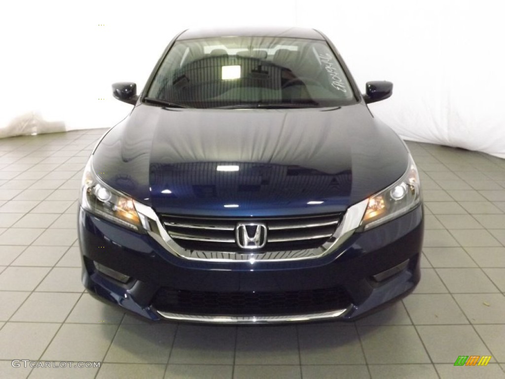 2014 Accord Sport Sedan - Obsidian Blue Pearl / Black photo #2