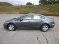 2013 Polished Metal Metallic Honda Civic LX Sedan  photo #6