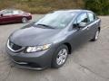 2013 Polished Metal Metallic Honda Civic LX Sedan  photo #7