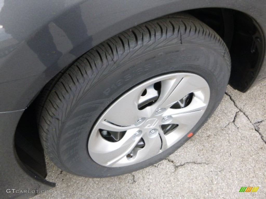 2013 Civic LX Sedan - Polished Metal Metallic / Black photo #9