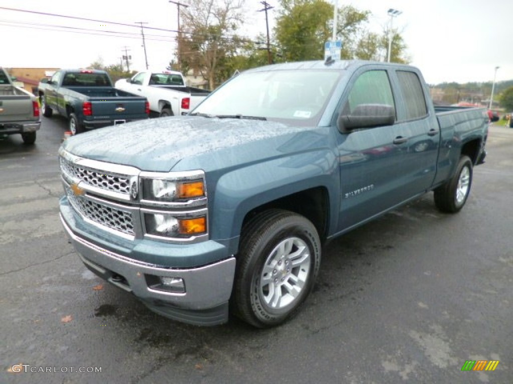 Blue Granite Metallic 2014 Chevrolet Silverado 1500 LT Double Cab 4x4 Exterior Photo #87266748