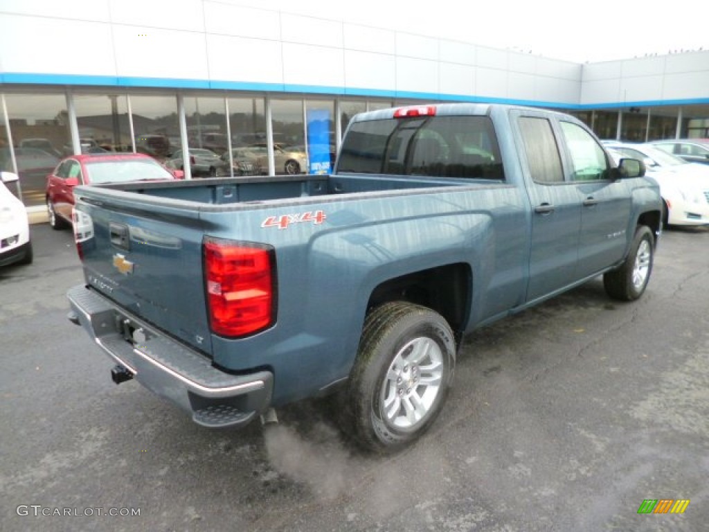 2014 Silverado 1500 LT Double Cab 4x4 - Blue Granite Metallic / Jet Black photo #7