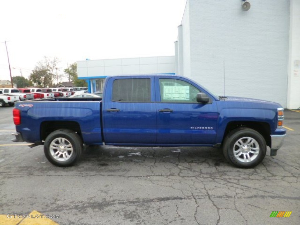 2014 Silverado 1500 LT Crew Cab 4x4 - Blue Topaz Metallic / Jet Black photo #8