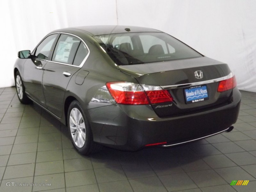 2014 Accord EX-L Sedan - Hematite Metallic / Black photo #6