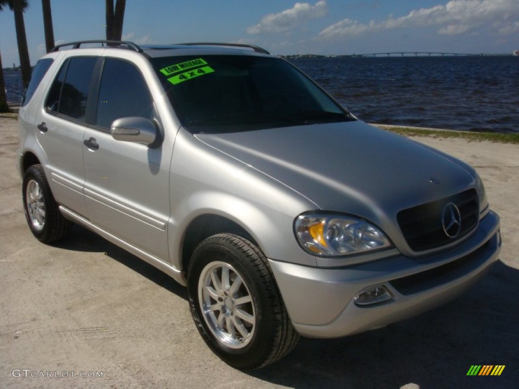 2003 ML 320 4Matic - Brilliant Silver Metallic / Ash photo #1