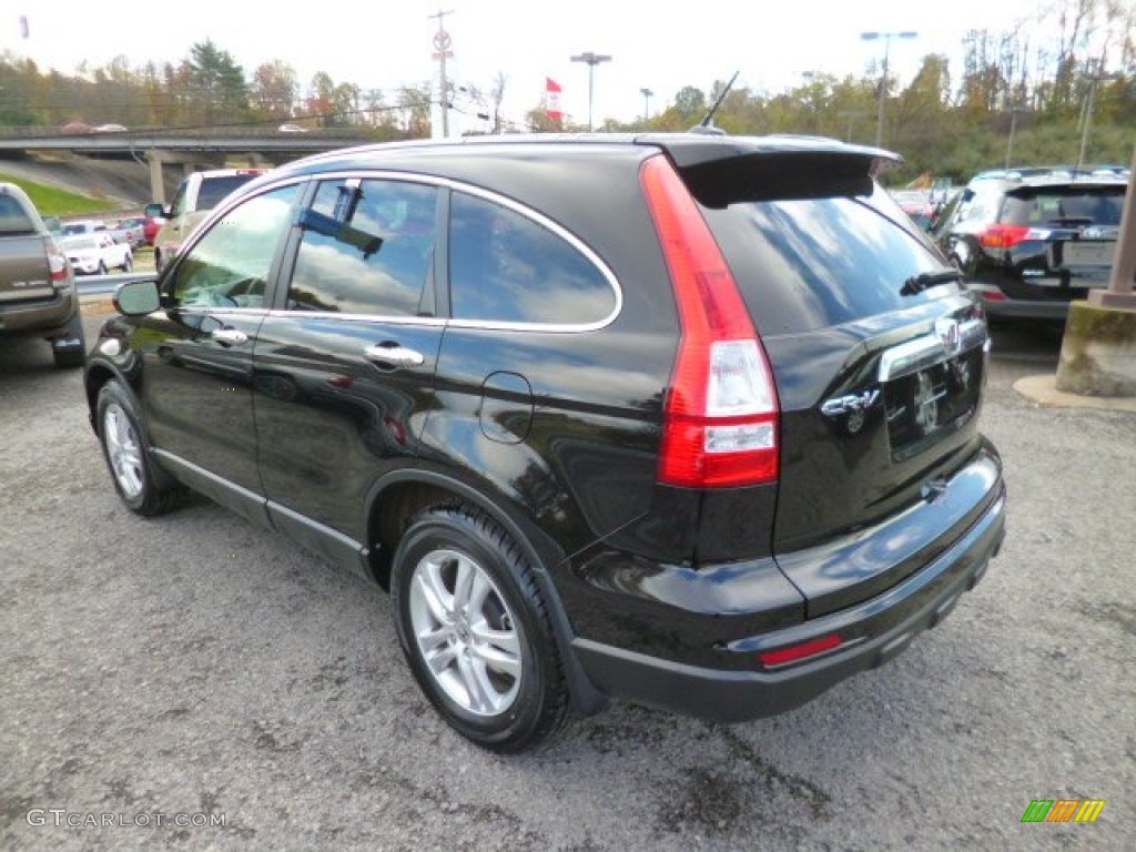 2010 CR-V EX-L AWD - Crystal Black Pearl / Ivory photo #5