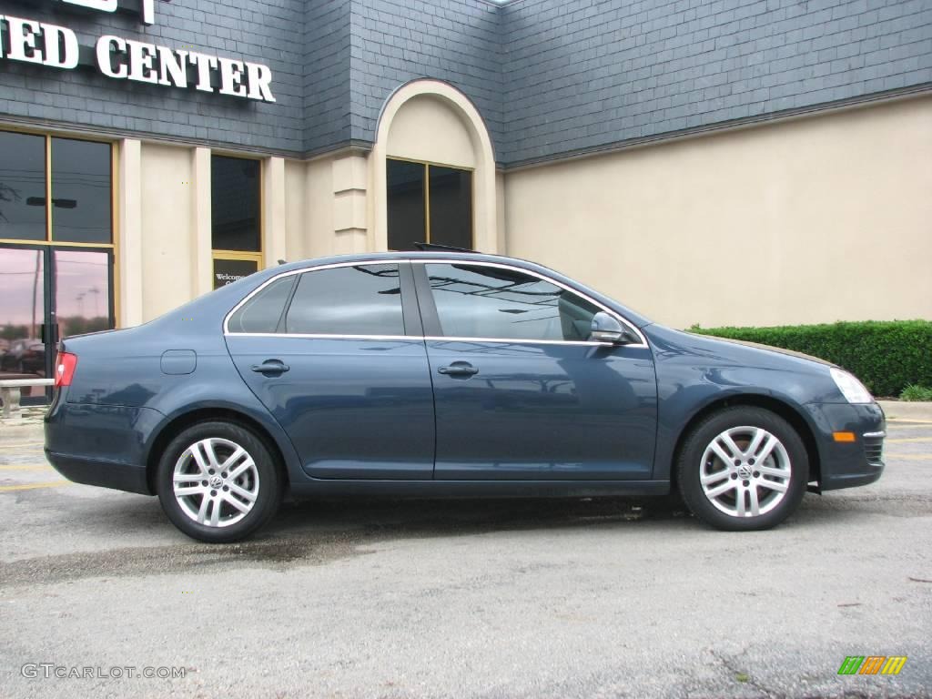 2007 Jetta 2.5 Sedan - Blue Graphite Metallic / Anthracite photo #7