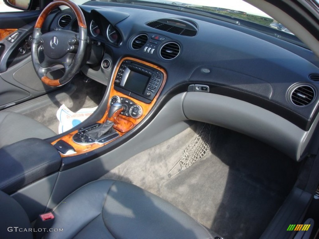 2004 Mercedes-Benz SL 500 Roadster Charcoal Dashboard Photo #87268974