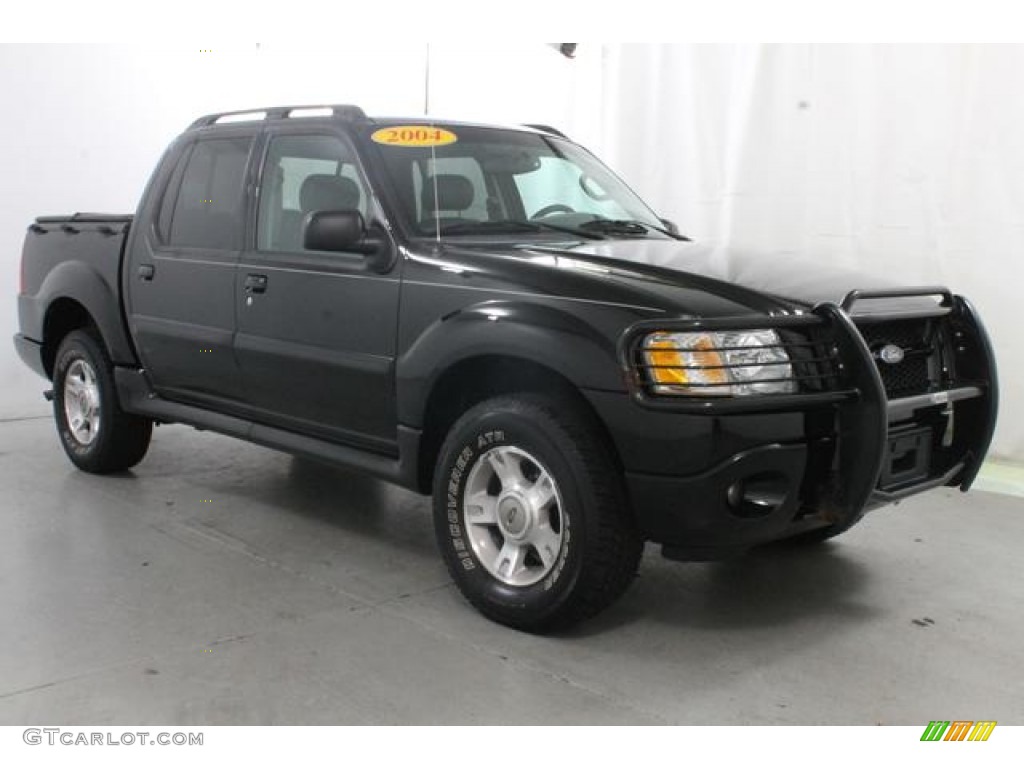 2004 Explorer Sport Trac XLT 4x4 - Black Clearcoat / Medium Dark Flint/Dark Flint photo #5