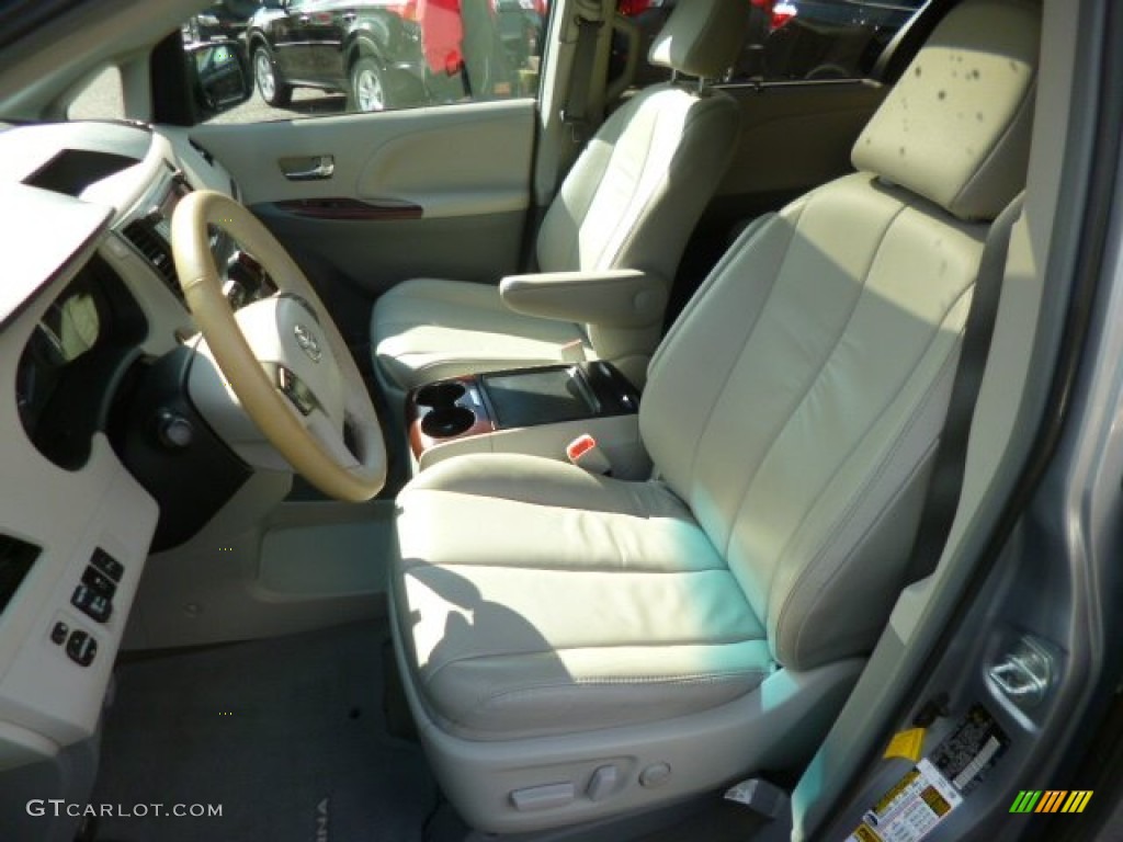 2012 Sienna XLE - Silver Sky Metallic / Light Gray photo #10