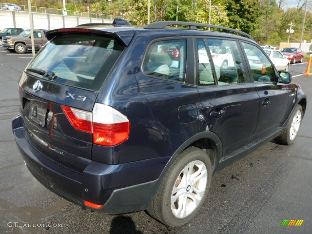 2007 X3 3.0si - Monaco Blue Metallic / Grey photo #11