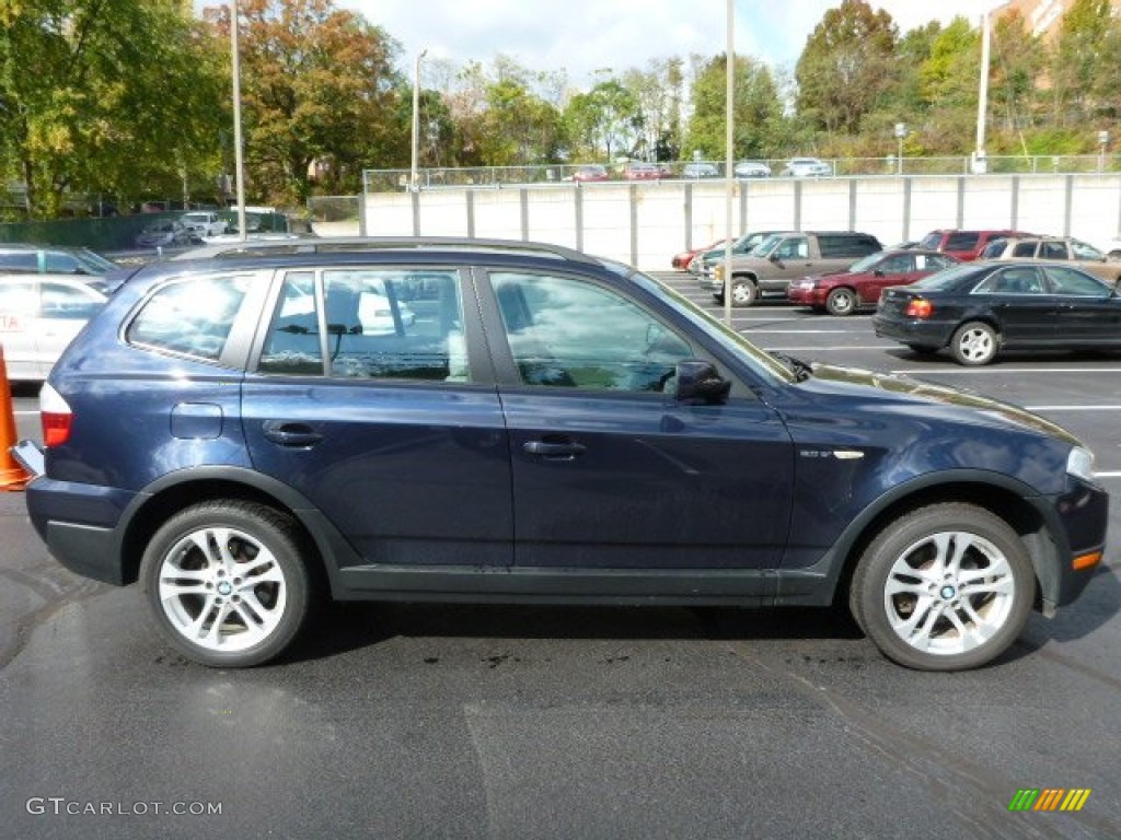 2007 X3 3.0si - Monaco Blue Metallic / Grey photo #12