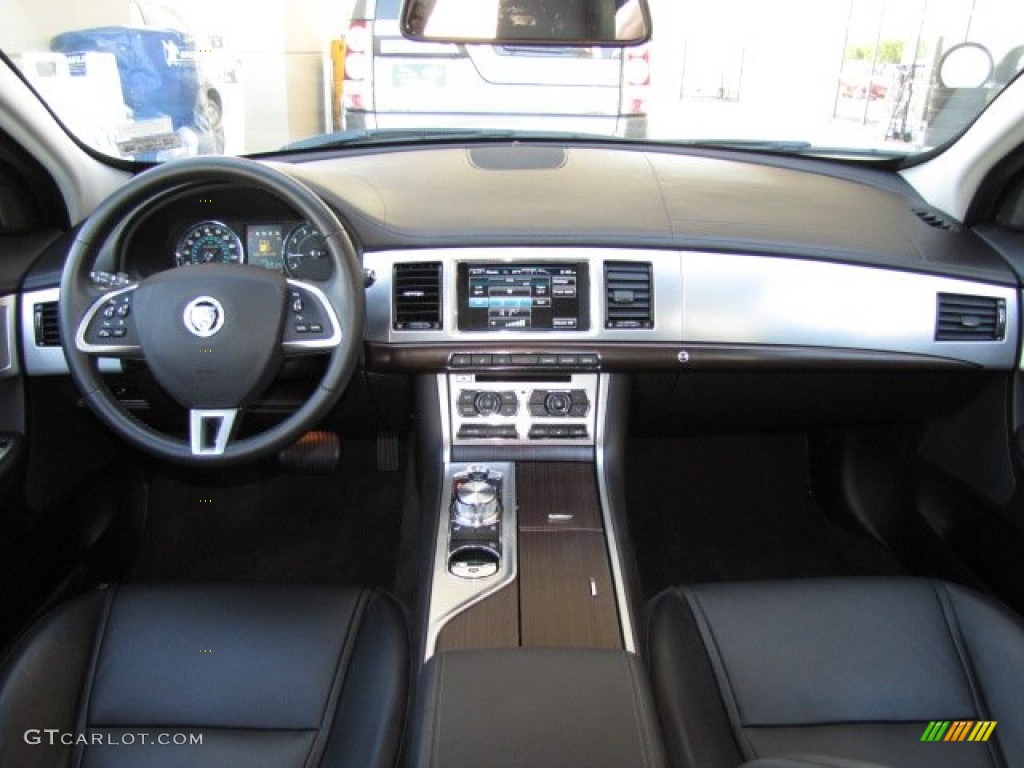 2013 Jaguar XF I4 T Warm Charcoal Dashboard Photo #87270492