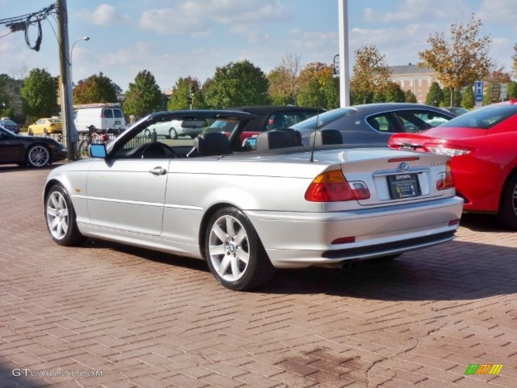 2000 3 Series 323i Convertible - Titanium Silver Metallic / Black photo #8