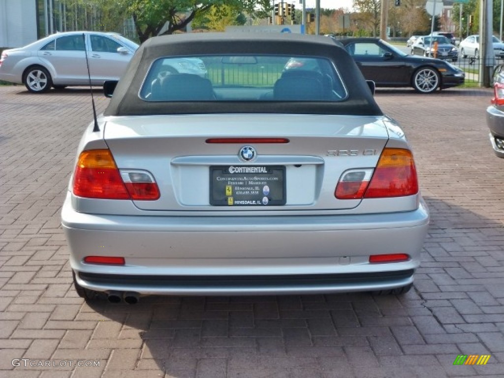 2000 3 Series 323i Convertible - Titanium Silver Metallic / Black photo #9