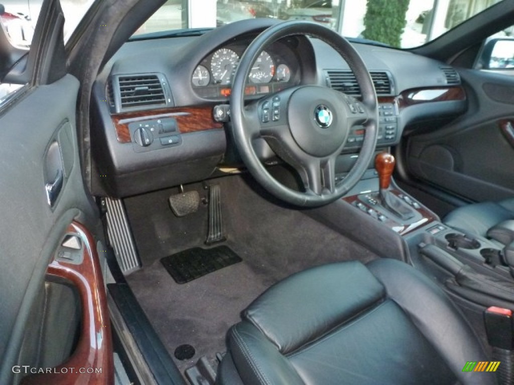 Black Interior 2000 BMW 3 Series 323i Convertible Photo #87270765