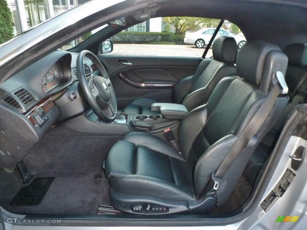 Black Interior 2000 BMW 3 Series 323i Convertible Photo #87270776