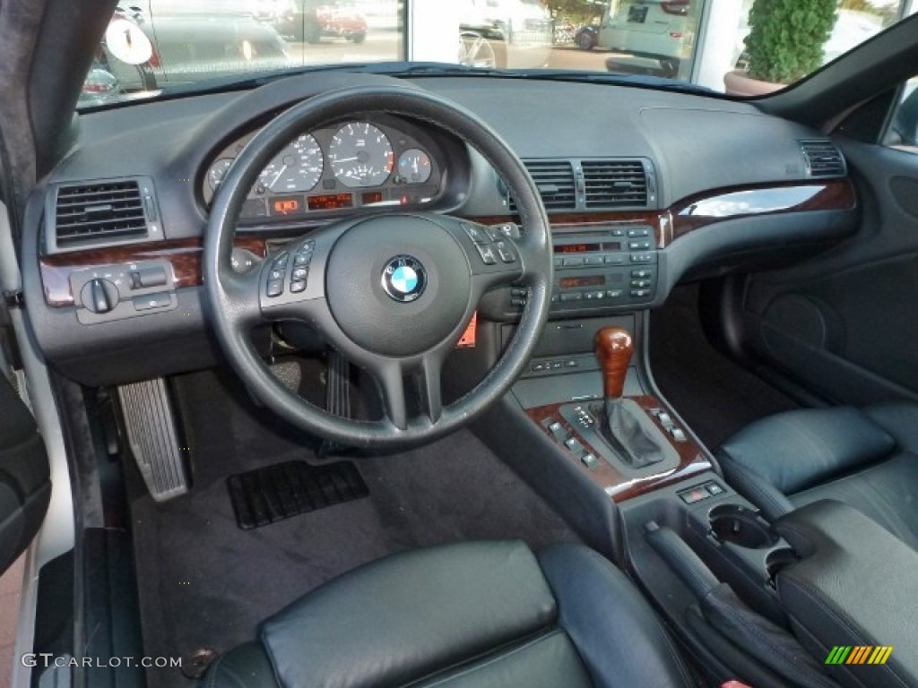 Black Interior 2000 BMW 3 Series 323i Convertible Photo #87270799
