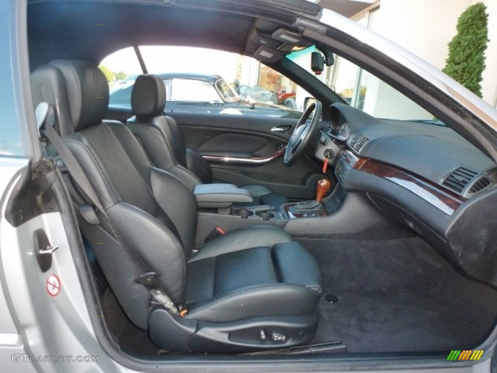 Black Interior 2000 BMW 3 Series 323i Convertible Photo #87270903
