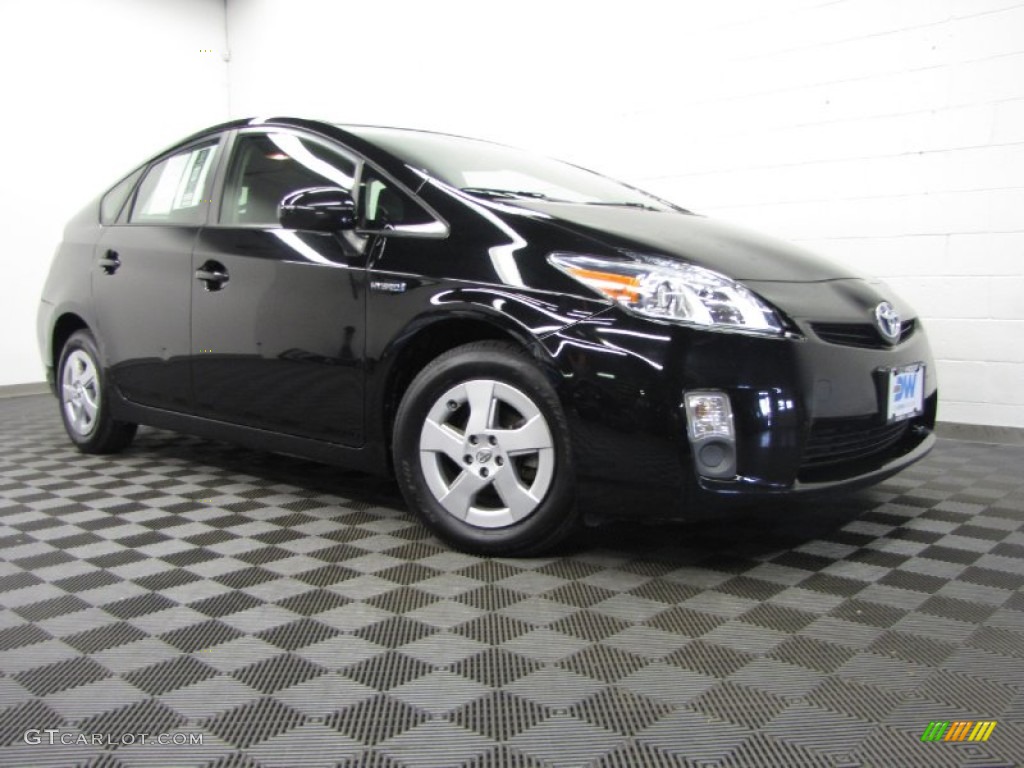 2010 Prius Hybrid V - Black / Dark Gray photo #1