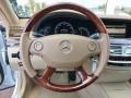 2007 Mercedes-Benz S Cashmere/Savanna Interior Steering Wheel Photo