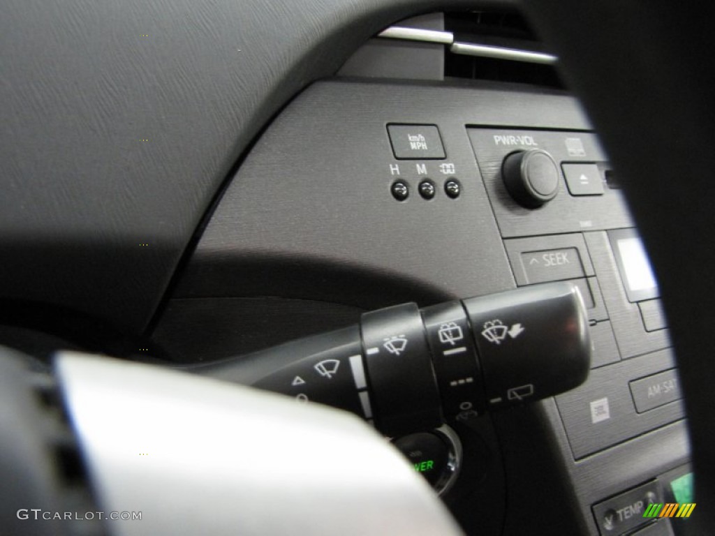 2010 Prius Hybrid V - Black / Dark Gray photo #22