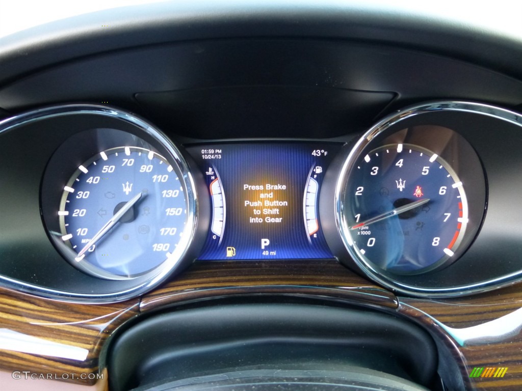 2014 Maserati Quattroporte S Q4 AWD Gauges Photo #87272403