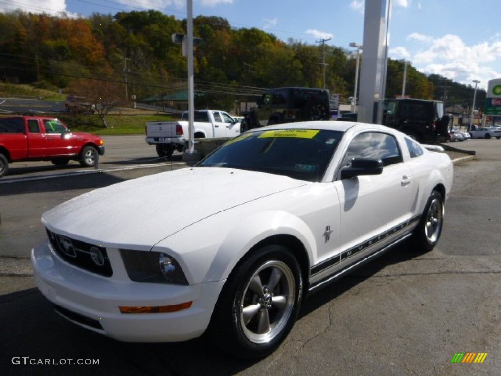 Performance White Ford Mustang