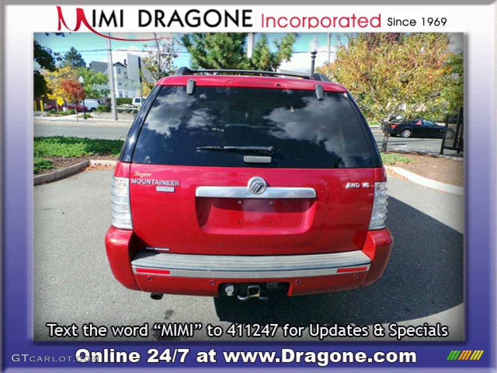 2006 Mountaineer Premier AWD - Vivid Red Metallic / Camel photo #9